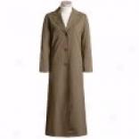Jheri Richards Wool Gabardine Coat - Long (for Women)
