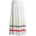 Joan Vass Cotton Knit Full Skirt - Long (for Women)