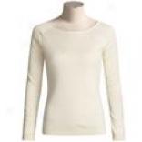 Joan Vass Merceeized Cotton Shirt - Long Sleeve (for Women)