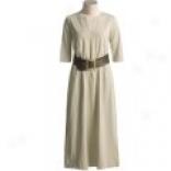Joan Vass Slash Neck Dress - ?? Sleeve (for Women)