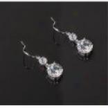 Juilliet Cubic Zirconia Earrings - Drop Wire
