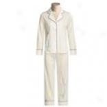 Julianna Rae Harmony Pajamas - Cotton Sateen, Long Sleeve (for Women)