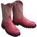 Justin Western Boots - Floral Vanp (for Women)