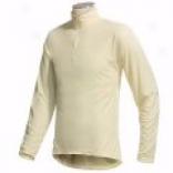 Kenyob Polarskins Long Ubderwear Shirt - Lightweight Zip Neck, Long Sleeve (for Tall Men)