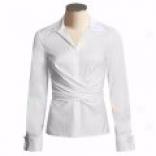 Lafayette 148 New York Wrap Shirt - Long Sleeve (for Women)