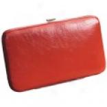 Latico Scarlet Framed Leather Wallet