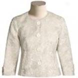 Louben Cotton Brocade Jacket - Short, ?? Sleeve (for Women)