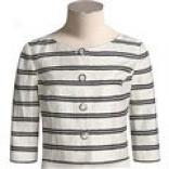 Louben Browse Jacket - Striped Linen, ?? Sleeve (for Women)