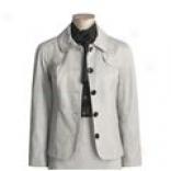Magaschoni Italian Oxford Cloth Jacket - Cotton-ramie (for Women)