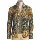 Magaschoni Leopard Shirt - Silk, Long Sleeve (for Women)