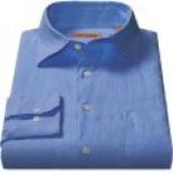 Martin Gordon Linen Fitted Shirt - Long Sleeve (for Men)
