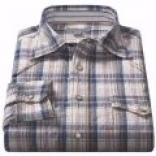 Martin Gordon Plaid Western Sp0rt Shirt - Crinkle Cototn, Long Sleeve (for Men)