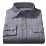 Martin Gordon Striped Sport Shirt - Cotton-linen, Long Sleeve (for Men)