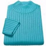 Mock Turtleneck Sweater - Cotton (for Women)