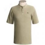 Moose Creek Henley Shirt - Wyoming Ii Moose, Lacking Sleeve (for Men)