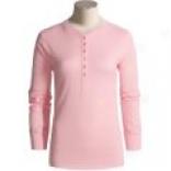 Moose Creek Lodge Henley Shirt - Long Sleeve (for Women)