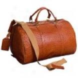 Mulholland Brothers Stamped Hippo Duffel Bag - Ostrich