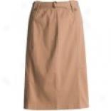 Orvis Belted Straight Skirt - Cotton-wool (for Women)