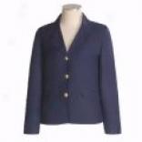 Orvis Blazer With Brass Buttons - Linen-rayon (for Wome)n
