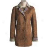 Orvis Country Suede(r) Duffle Coat - Plaid-lined (for Women)