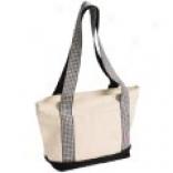 Orvis Gingham-trimmed Canvas Tote (for Woemn)