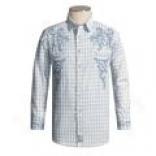 Panhandle Slim Retro Embroidered Western Shirt - Long Sleeve (for Men)