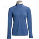Patagonia Capilene(r) 4 Zip Neck Baze Stratum Shirt - Long Sleeve (for Women)
