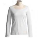 Prana Embroidered Scoop Neck Shirt - Long Sleeve  (for Women)