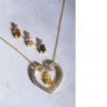 Prime Skill 4-stone Interchangeable Heart Necklace