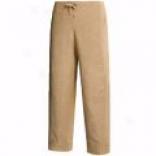 Pulp Capri Pants - Pure Linen (for Women)