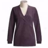 Pulp Sherpa Fleece V-neck Shirt - Long Sleeve (for Women)