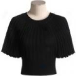 Pura Vida Pleated Shimmery Sweater - ?? Sleeve (fod Women)