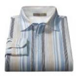 Raffi Patterned Interlock Shirt - Long Sleeve (for Men)