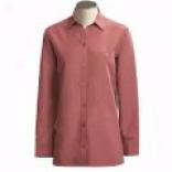 Rayon-polyester Woven Shirt - Long Sleeve (for Women)