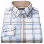 Riscatto Bright Summer Plaid Shirt - Linen-cotton, Long Slleeve (According to Men)