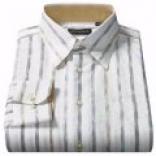 Riscatto Cotton Striped Shirt - Long Sleeve (for Men)