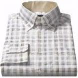 Riscatto Cotton Textured Plaid Shirt - Long Sleeve (for Men)