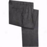 Riviera Italian Wool Flannel Pants - Pleated Front (for Men)