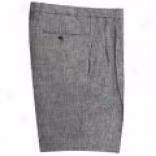 Riviera Linen Shorts - Pleated Front (for Men)