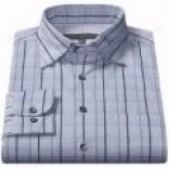 Robert Barakett Plaid Sport Shirt - Jacquard, Long Sleeve  (for Men)