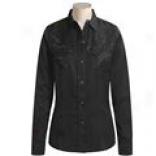 Roper Embroidered Twill Shirt - Old West Collection, Long Sleeve (for Women)