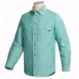 Ryan Michael Silk Oxford Shirt - Long Sleeve (for Men)