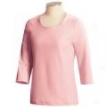 Sara Blakely Slimming Secret Shirt - ?? Sleeve (for Women)