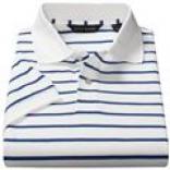 Scott Barber Diamond Sttipe Polo Shirt - Pima Cotton, Short Sleeve (for Men)