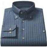 Scott Barber Textured Cotton Sport Shirt - Long Sleeve (for Men)