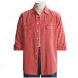 Scott Barber Twill Sport Shirt - Silk-cotton, Long Sleeve (for Men)