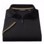 Scott Barber Zip Neck Polo Shirt - Short Sleeve (for Men)