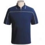 Smith And Tweed Quadtec Polo Shirt - Zip Neck, Short Sleeve (for Men)