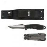 Sog Field Pup Knife And Powerlock Tool