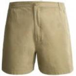 Sportif Usa Rigger Canvas Shorts With Elastic Waist (for Men)